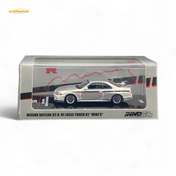 Inno64 NISSAN SKYLINE GR-R (R33) "Tuned by Mine's" Silver 1:64 (ONLINE ORDER ONLY)