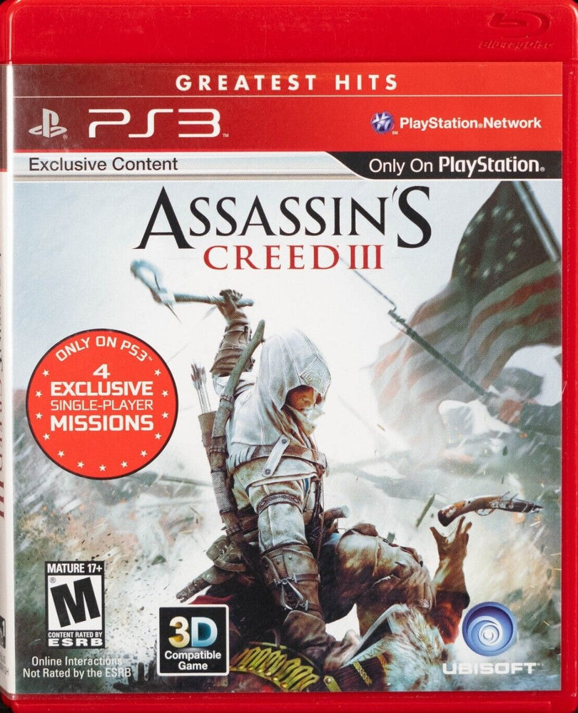 Assassin's Creed III (Greatest Hits) (Playstation 3) (Online Order Only)