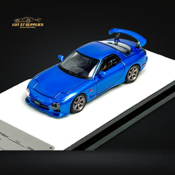 PGM Mazda RX-7 FD3S Metallic Blue Fully Openeable Standard Base 1:64 (ONLINE ORDER ONLY)