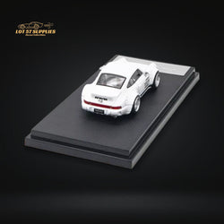 Mini Station Porsche RWB 964 Samurai White w/ Figure 1:64 (ONLINE ORDER ONLY)