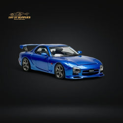 PGM Mazda RX-7 FD3S Metallic Blue Fully Openeable Standard Base 1:64 (ONLINE ORDER ONLY)