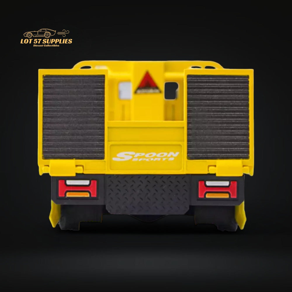 MicroTurbo HINO 300 Custom Flatbed Tow Truck Spoon Livery 1:64 (ONLINE ORDER ONLY)