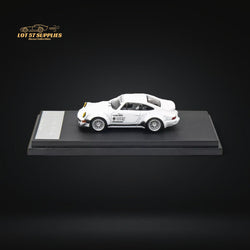 Mini Station Porsche RWB 964 Samurai White w/ Figure 1:64 (ONLINE ORDER ONLY)