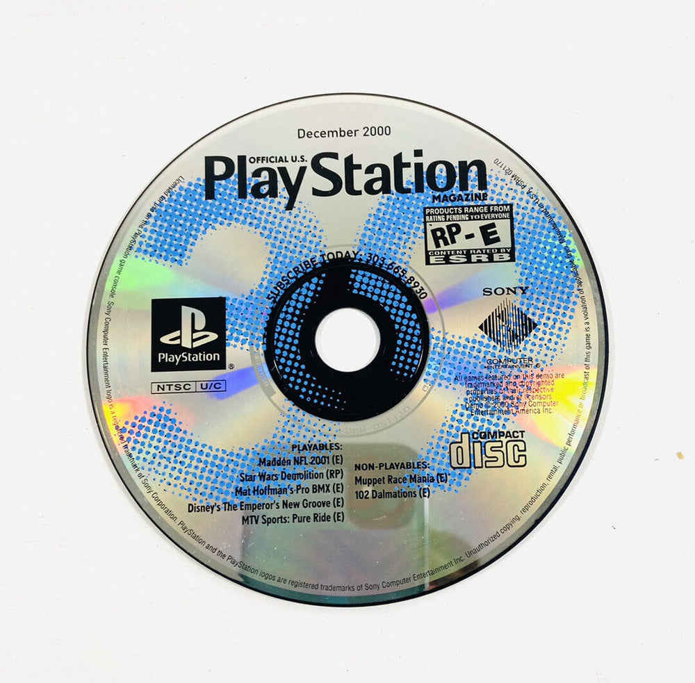 Playstation Magazine December 2000 Demo Disc (Playstation) (ONLINE ORDER ONLY)