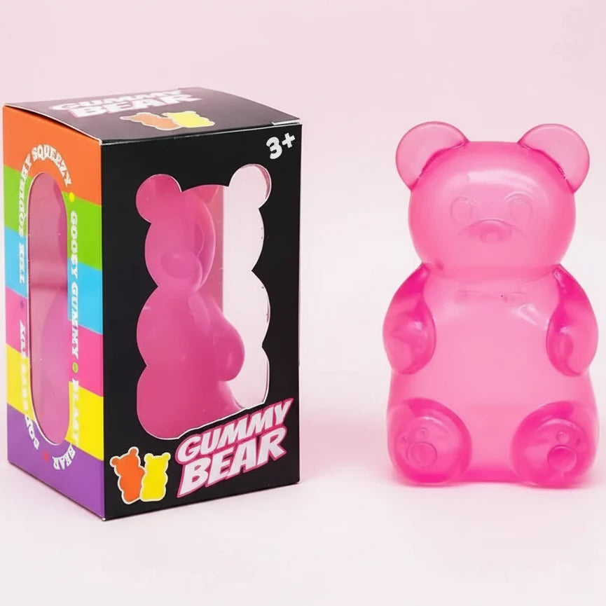 Schylling Nee-Doh Gummy Bear: Pink Gummy Bear (ONLINE ORDER ONLY)