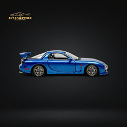 PGM Mazda RX-7 FD3S Metallic Blue Fully Openeable Standard Base 1:64 (ONLINE ORDER ONLY)