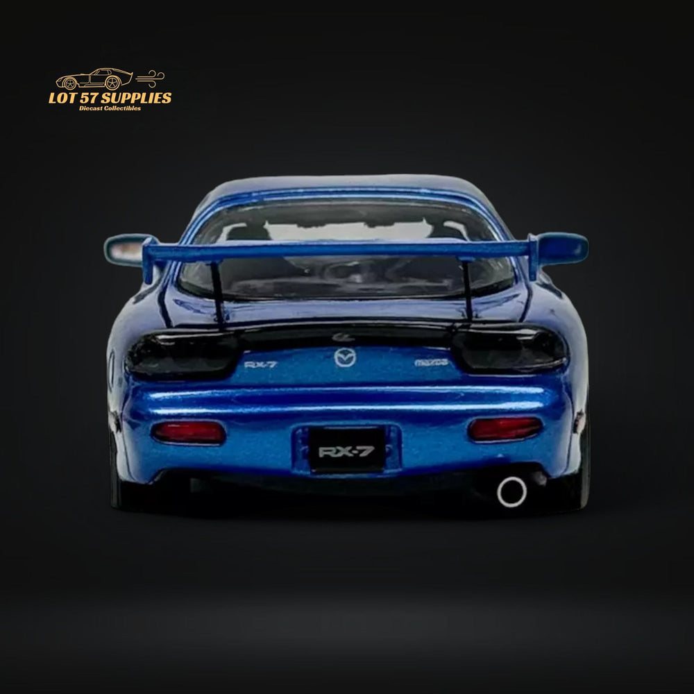 PGM Mazda RX-7 FD3S Metallic Blue Fully Openeable Standard Base 1:64 (ONLINE ORDER ONLY)