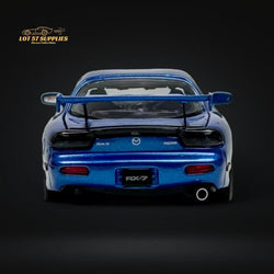 PGM Mazda RX-7 FD3S Metallic Blue Fully Openeable Standard Base 1:64 (ONLINE ORDER ONLY)