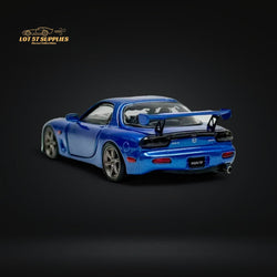 PGM Mazda RX-7 FD3S Metallic Blue Fully Openeable Standard Base 1:64 (ONLINE ORDER ONLY)