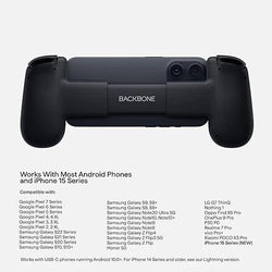 BACKBONE One Mobile Gaming Controller Android/iPhone 15 Series (USB-C) GEN 1 (Online Order Only)
