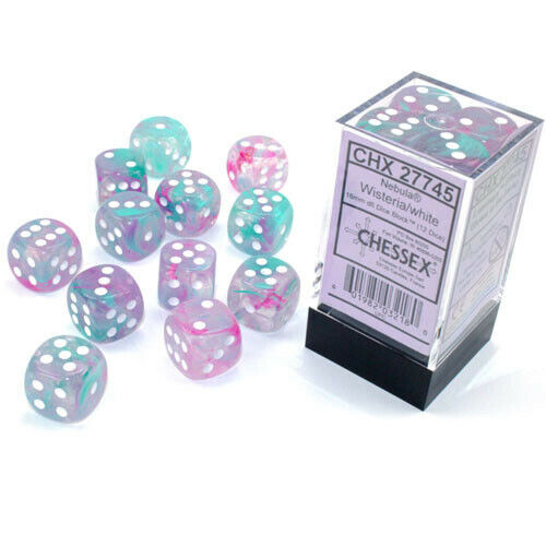 Chessex: D6  Nebula Dice sets - 16mm (Online Order Only)