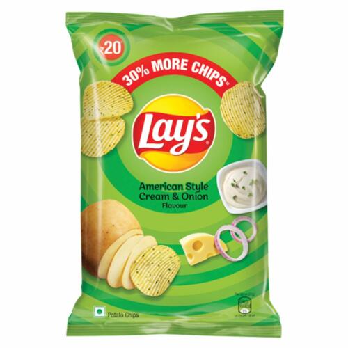 LAYS AMERICAN STYLE CREAM & ONION (ONLINE ORDER ONLY)