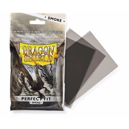 Dragon Shield: Standard Size 100ct Inner Sleeves - Perfect Fit (Smoke 'Fuligo')