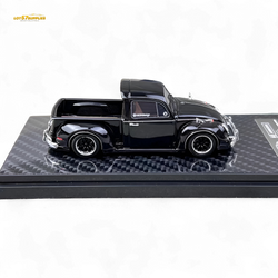 YM Model Volkswagen Beetle Pickup Truck FUSCUP Black 1:64