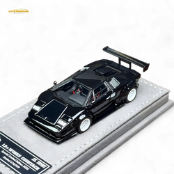 TPC Lamborghini Countach LBWK Black White Wheels Malaysia Exclusive Openable - 1:64 (ONLINE ORDER ONLY)