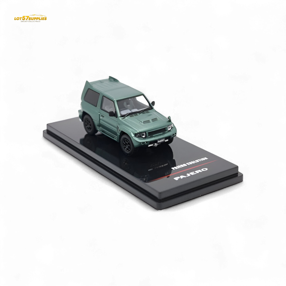 Inno64 MITSUBISHI PAJERO EVOLUTION Satin Green 1:64 (ONLINE ORDER ONLY)