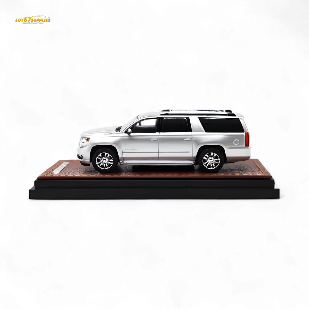 (Pre-Order) GOC Chevrolet Suburban 2015 - Silver 1:64 (Online Order Only)