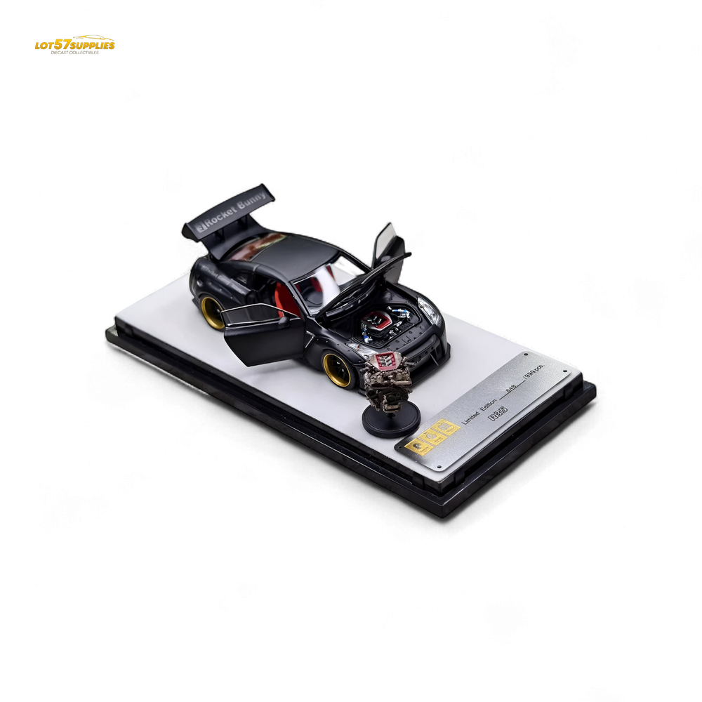 PGM Rocket Bunny R35 - Matte Black Ordinary version 1:64 (ONLINE ORDER ONLY)
