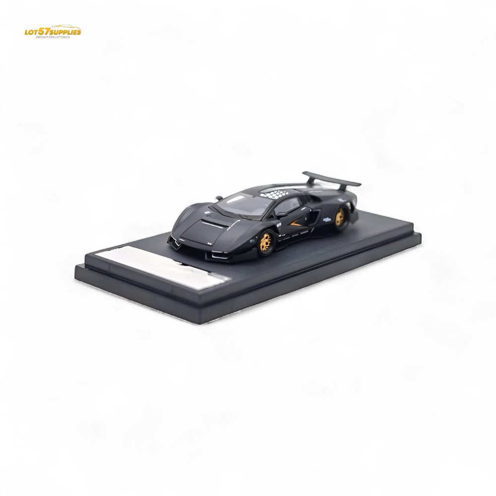 TimeMicro × PSC DESIGN Countach - Black 1:64 TM647701 (ONLINE ORDER ONLY)