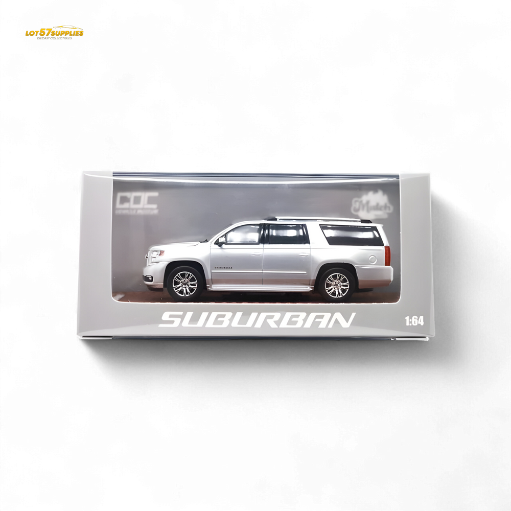 (Pre-Order) GOC Chevrolet Suburban 2015 - Silver 1:64 (Online Order Only)