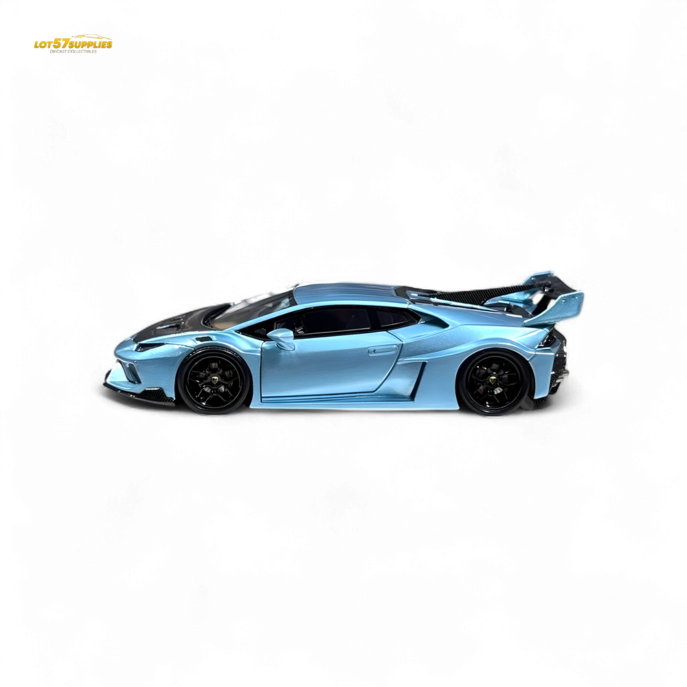Flame Huracan LP610-4 LWBK WideBody Resin - ICE BLUE LBWK 1:64 (ONLINE ORDER ONLY)