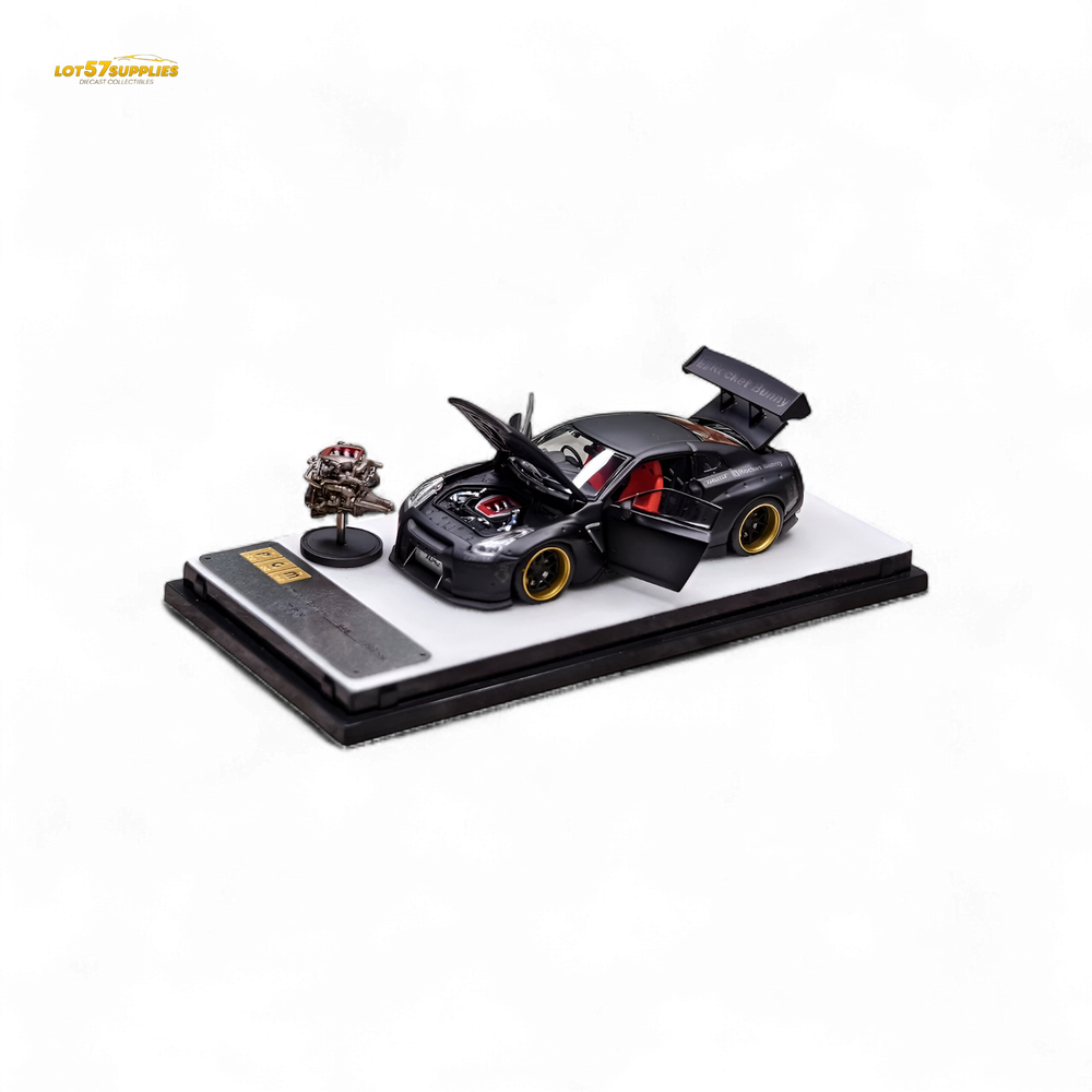 PGM Rocket Bunny R35 - Matte Black Ordinary version 1:64 (ONLINE ORDER ONLY)
