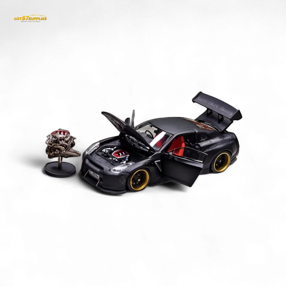 PGM Rocket Bunny R35 - Matte Black Luxury version 1:64 (ONLINE ORDER ONLY)