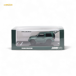 Inno64 MITSUBISHI PAJERO EVOLUTION Satin Green 1:64 (ONLINE ORDER ONLY)