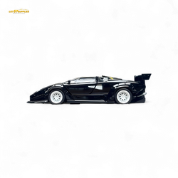 TPC Lamborghini Countach LBWK Black White Wheels Malaysia Exclusive Openable - 1:64 (ONLINE ORDER ONLY)