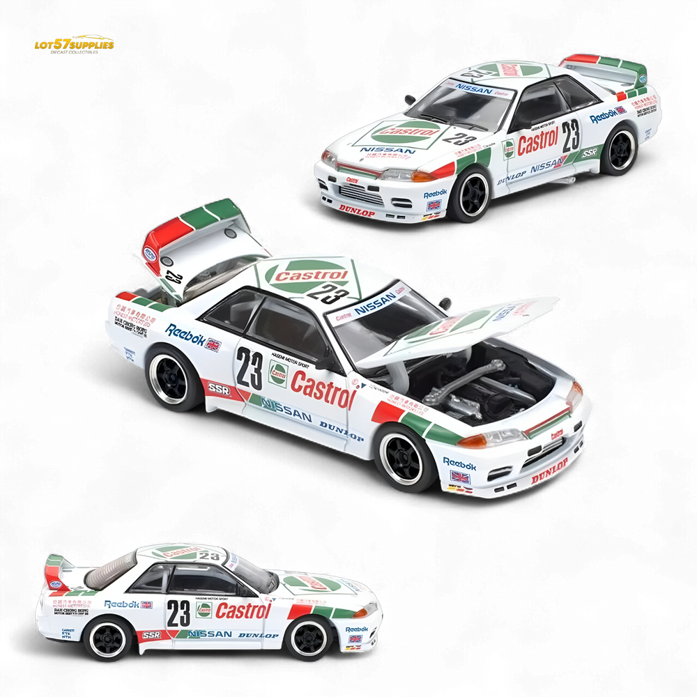 Poprace GT-R R32 MACAU GUIA RACE 1990 WINNER - White 1:64 (ONLINE ORDER ONLY)