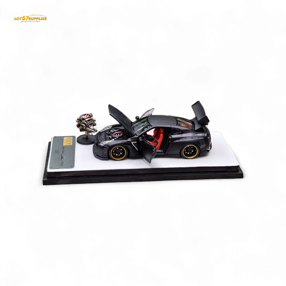 PGM Rocket Bunny R35 - Matte Black Ordinary version 1:64 (ONLINE ORDER ONLY)