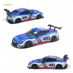 MC LB GTR R35 GT - BRE White Blue Top Livery 1:64 (ONLINE ORDER ONLY)