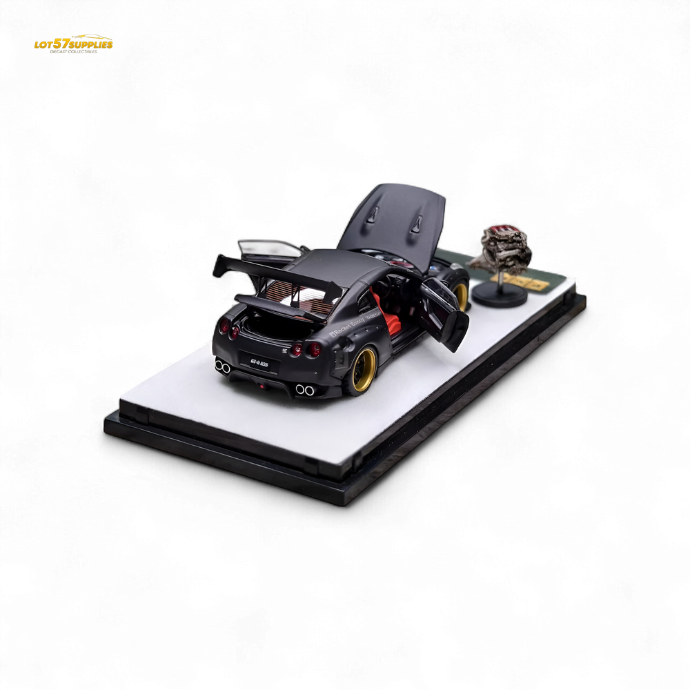 PGM Rocket Bunny R35 - Matte Black Ordinary version 1:64 (ONLINE ORDER ONLY)