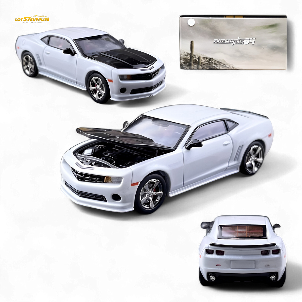 FineWorks64 Chevrolet Camaro Bumblebee - Pearl White 1:64 (ONLINE ORDER ONLY)