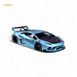 Flame Huracan LP610-4 LWBK WideBody Resin - ICE BLUE LBWK 1:64 (ONLINE ORDER ONLY)