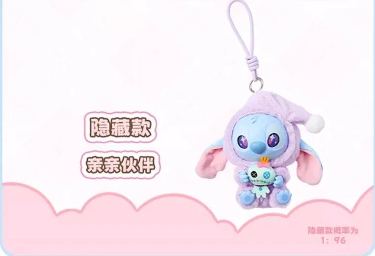 [In Stock] MINISO Stitch Eat Something Before Sleep Plush Keychain Blind Box (ONLINE ORDER ONLY)