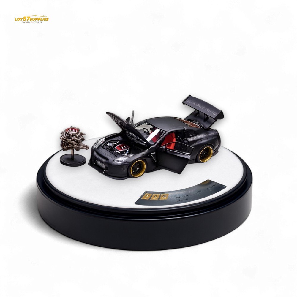 PGM Rocket Bunny R35 - Matte Black Luxury version 1:64 (ONLINE ORDER ONLY)