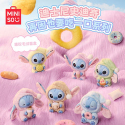 [In Stock] MINISO Stitch Eat Something Before Sleep Plush Keychain Blind Box (ONLINE ORDER ONLY)
