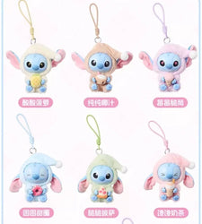 [In Stock] MINISO Stitch Eat Something Before Sleep Plush Keychain Blind Box (ONLINE ORDER ONLY)