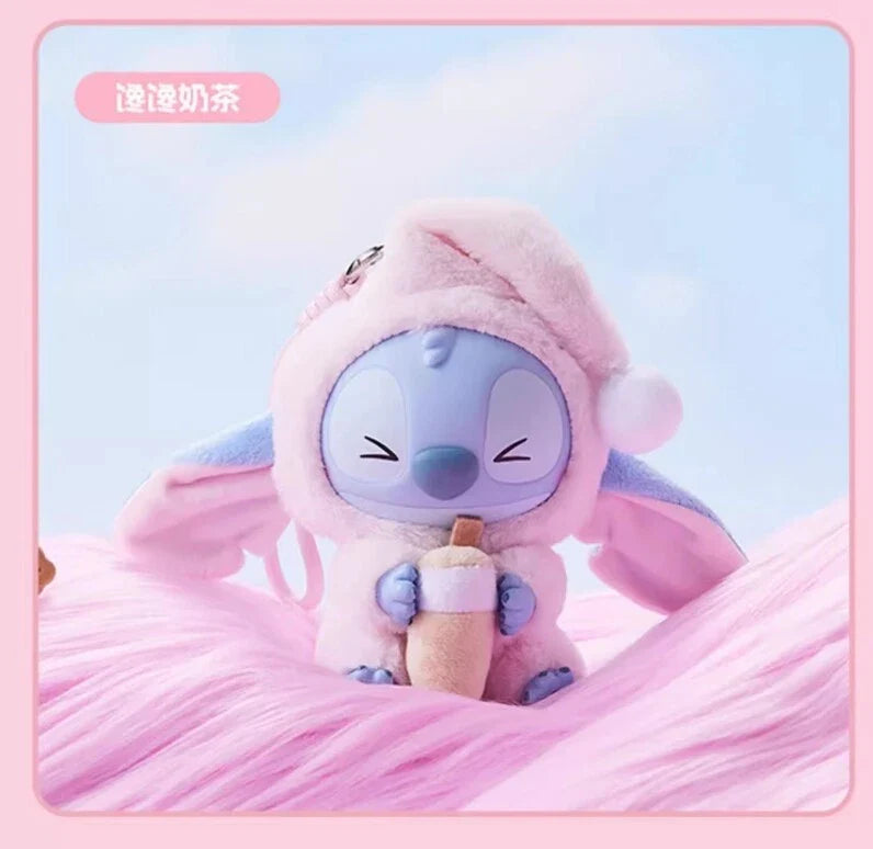[In Stock] MINISO Stitch Eat Something Before Sleep Plush Keychain Blind Box (ONLINE ORDER ONLY)