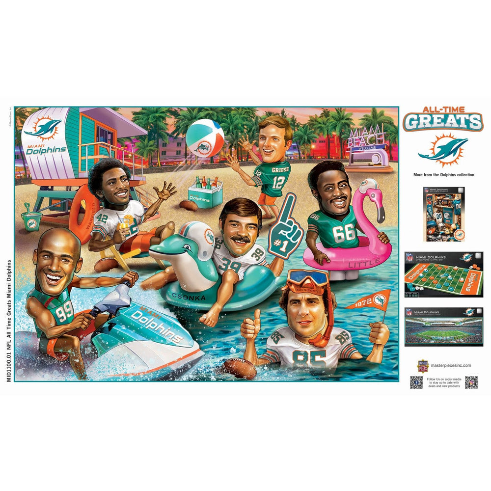 Miami Dolphins - All-Time Greats 500 Piece Jigsaw Puzzle