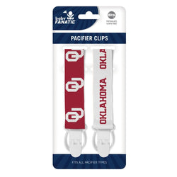Oklahoma Sooners - Pacifier Clip 2-Pack (ONLINE ORDER ONLY)
