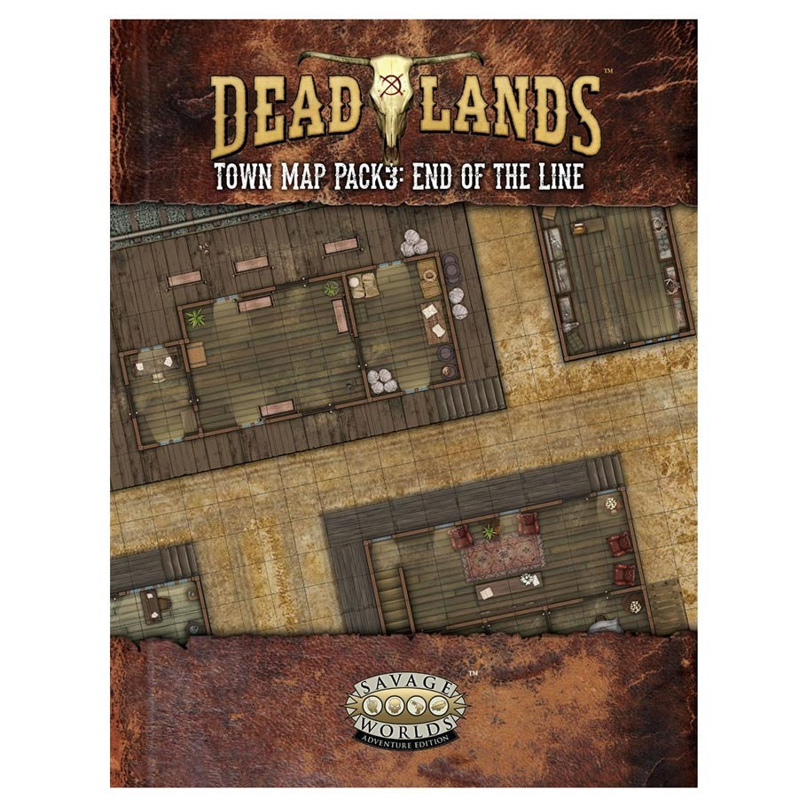Savage Worlds: Deadlands - Town Map Pack 3: End of the Line (ONLINE ORDER ONLY)