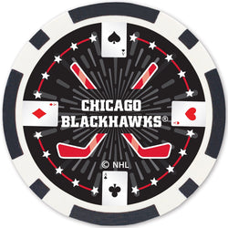Chicago Blackhawks 100 Piece Poker Chips (ONLINE ORDER ONLY)