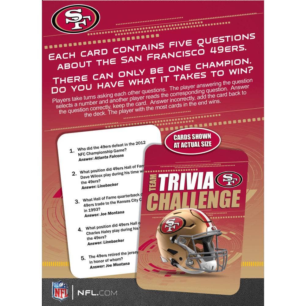 San Francisco 49ers Trivia Challenge (ONLINE ORDER ONLY)