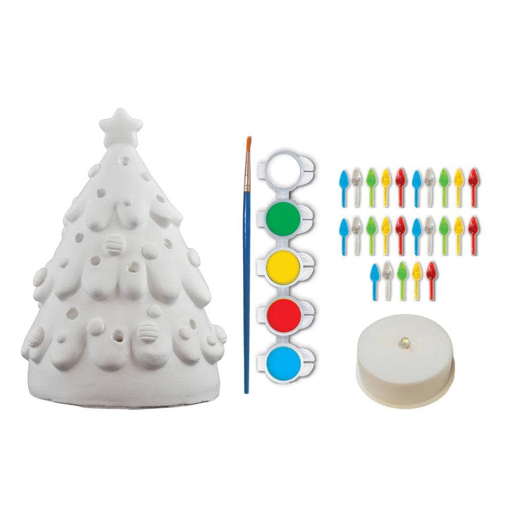 Light-Up Christmas Tree - 6" Plaster Paint Kit (ONLINE ORDER ONLY)