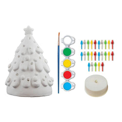 Light-Up Christmas Tree - 6" Plaster Paint Kit (ONLINE ORDER ONLY)