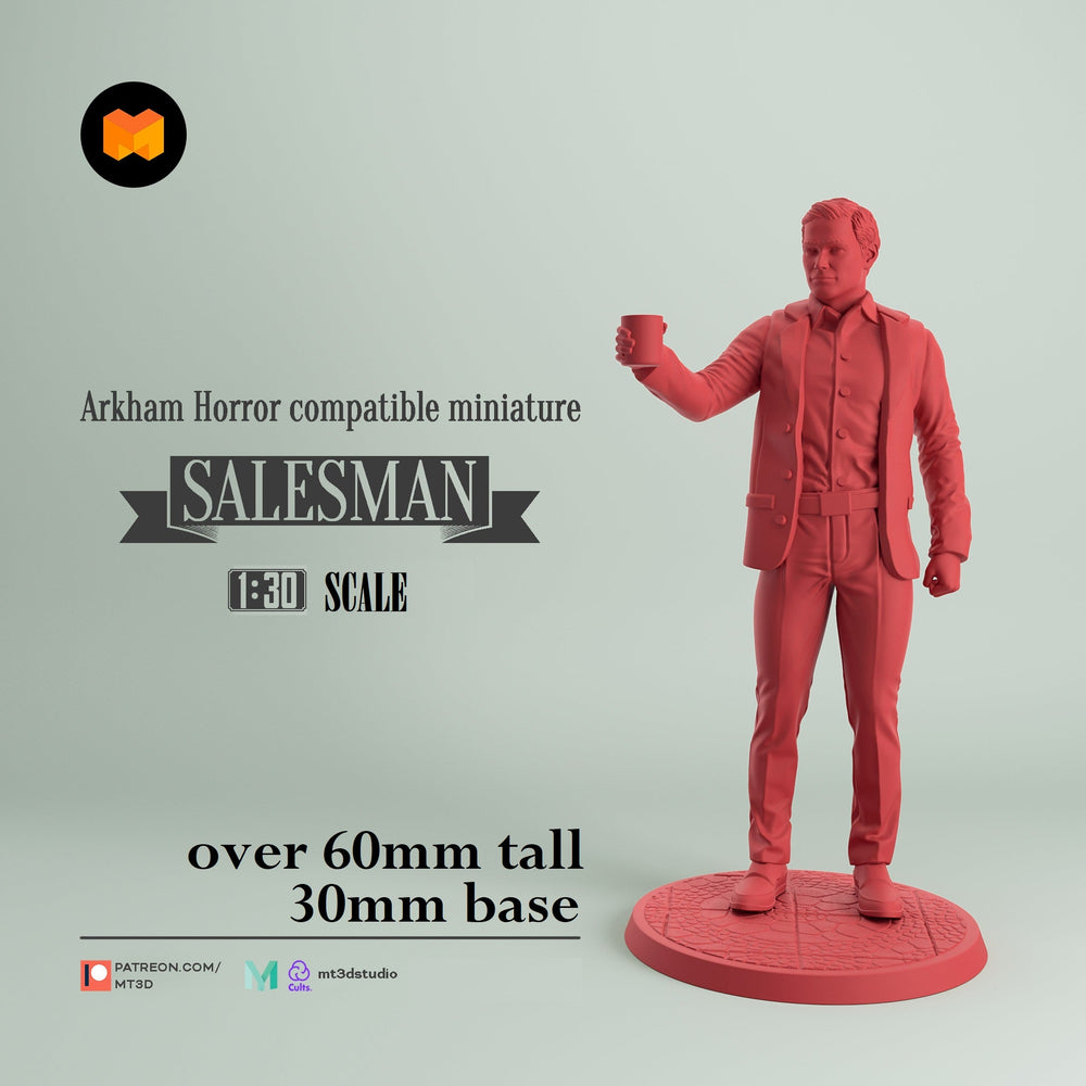 Arkham Compatible Investigator: The Salesman (Bob Jenkins) (ONLINE ORDER ONLY)