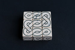 9 Crossed Knot Dice (Red or Sand) (ONLINE ORDER ONLY)