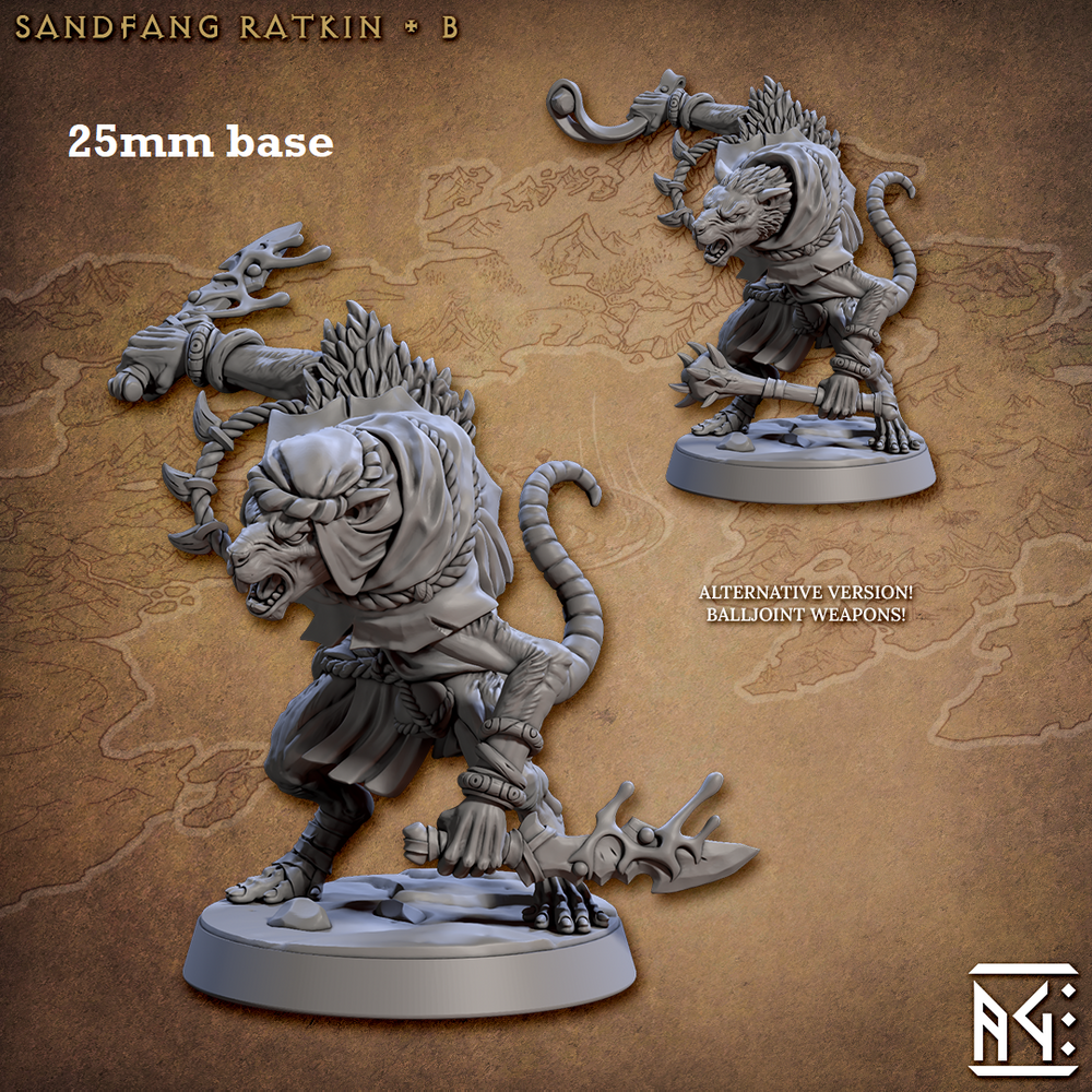 Sandfang Ratkin: Sculpt B (Male Ratkin Assassin) (Online Order Only)